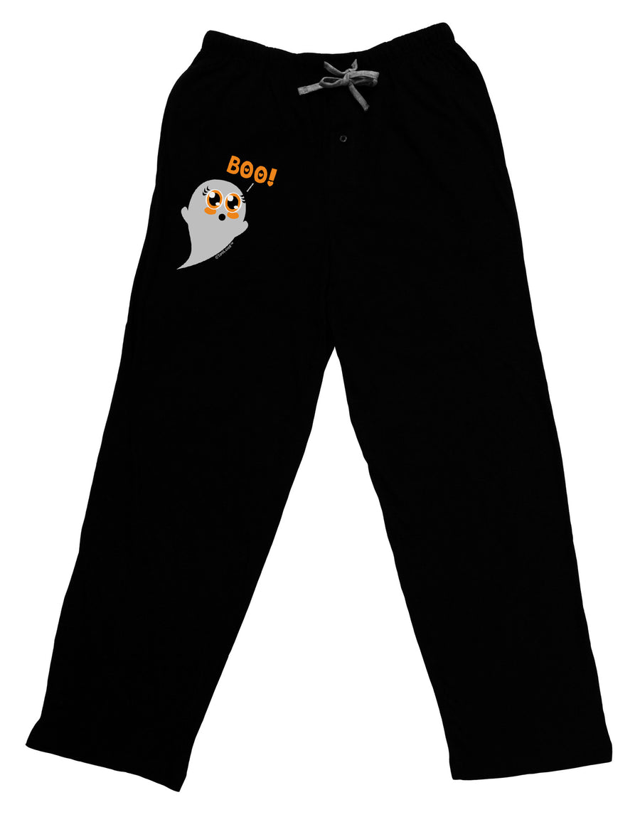 Cute Boo Ghost Relaxed Adult Lounge Pants-Lounge Pants-TooLoud-Black-Small-Davson Sales