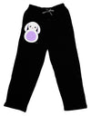 Cute Bunny with Floppy Ears - Purple Adult Lounge Pants - Black by TooLoud-Lounge Pants-TooLoud-Black-Small-Davson Sales