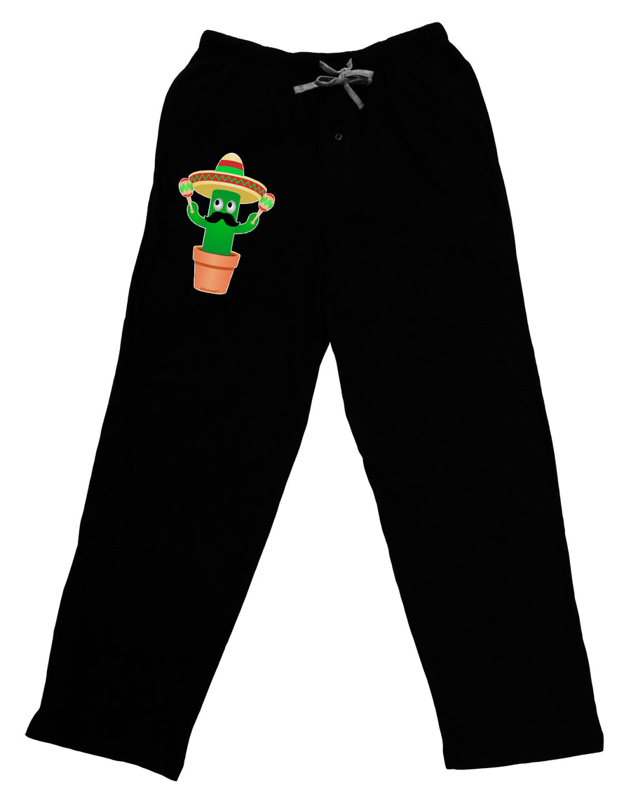 Fiesta Cactus Adult Lounge Pants-Lounge Pants-TooLoud-Black-Small-Davson Sales