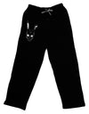 Scary Bunny Face Black Distressed Adult Lounge Pants-Lounge Pants-TooLoud-Black-Small-Davson Sales