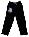 Frosty Window - Happy Holidays Adult Lounge Pants - Black-Lounge Pants-TooLoud-Black-Small-Davson Sales