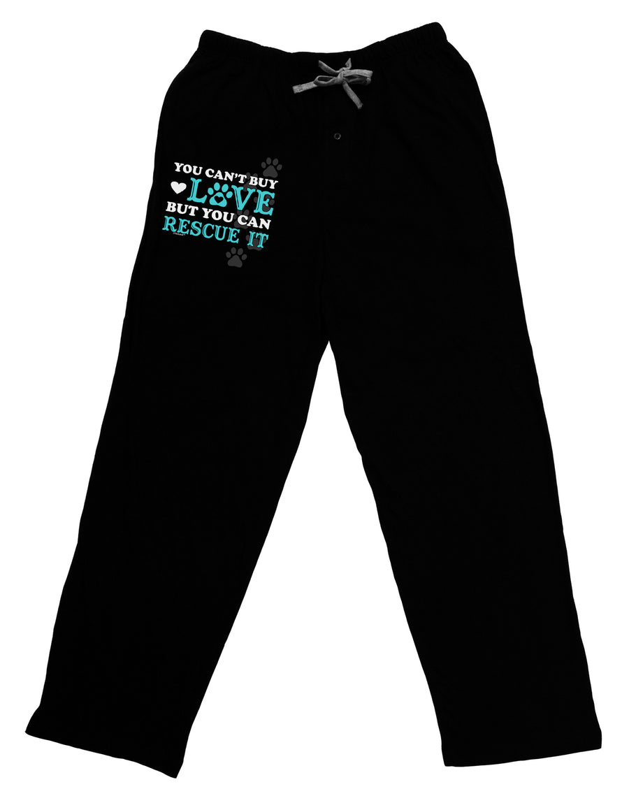 Can't Buy Love Rescue It Adult Lounge Pants-Lounge Pants-TooLoud-Black-Small-Davson Sales