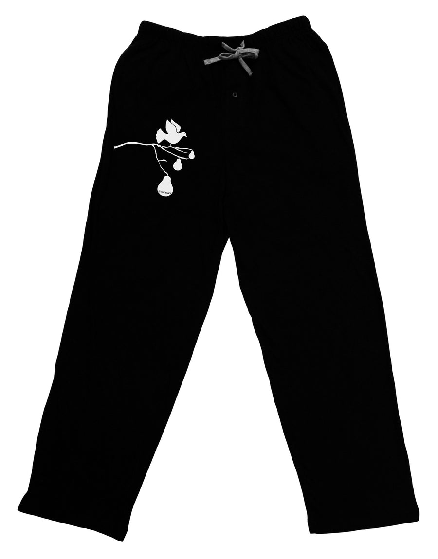 Partridge In A Pear Tree Adult Lounge Pants-Lounge Pants-TooLoud-Black-Small-Davson Sales