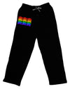 Rainbow Mustaches Gay Pride Flag Adult Lounge Pants - Black-Lounge Pants-TooLoud-Black-Small-Davson Sales