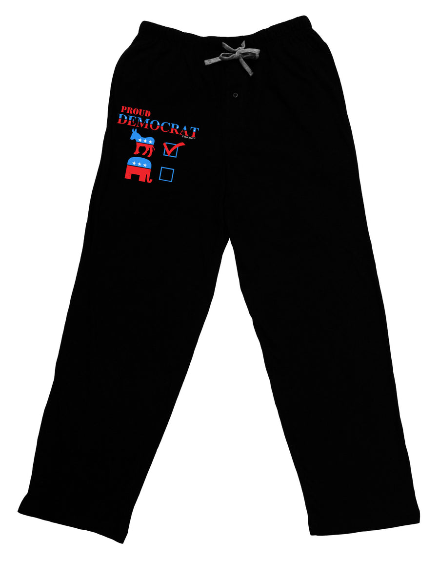 Proud Democrat Checkmark Adult Lounge Pants-Lounge Pants-TooLoud-Black-Small-Davson Sales