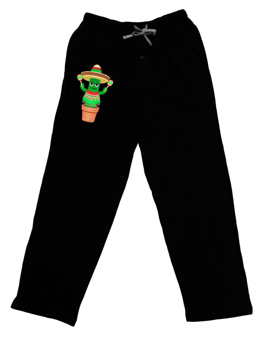 Fiesta Cactus Poncho Adult Lounge Pants-Lounge Pants-TooLoud-Black-Small-Davson Sales