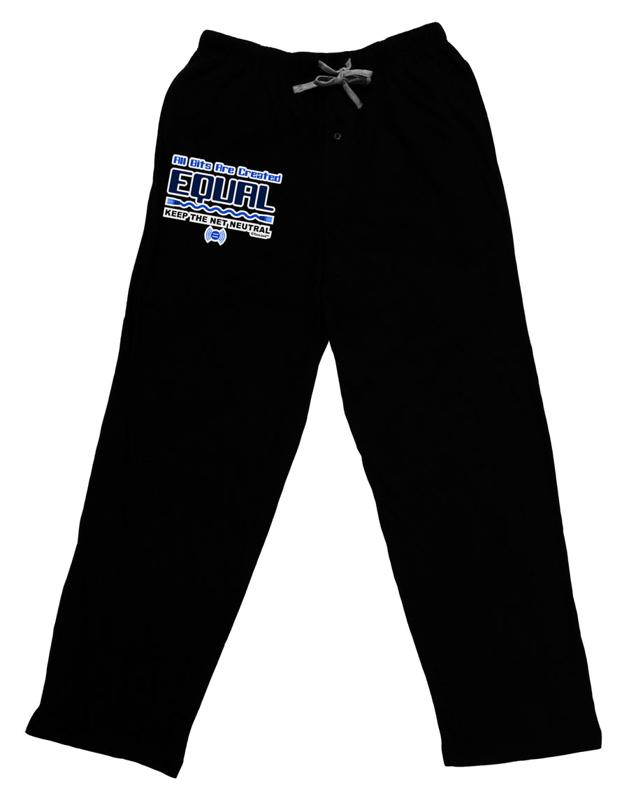 All Bits Are Created Equal - Net Neutrality Adult Lounge Pants - Black by TooLoud-TooLoud-Black-Small-Davson Sales