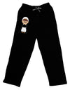 Cute Pilgrim Girl Thanksgiving Adult Lounge Pants - Black-Lounge Pants-TooLoud-Black-Small-Davson Sales