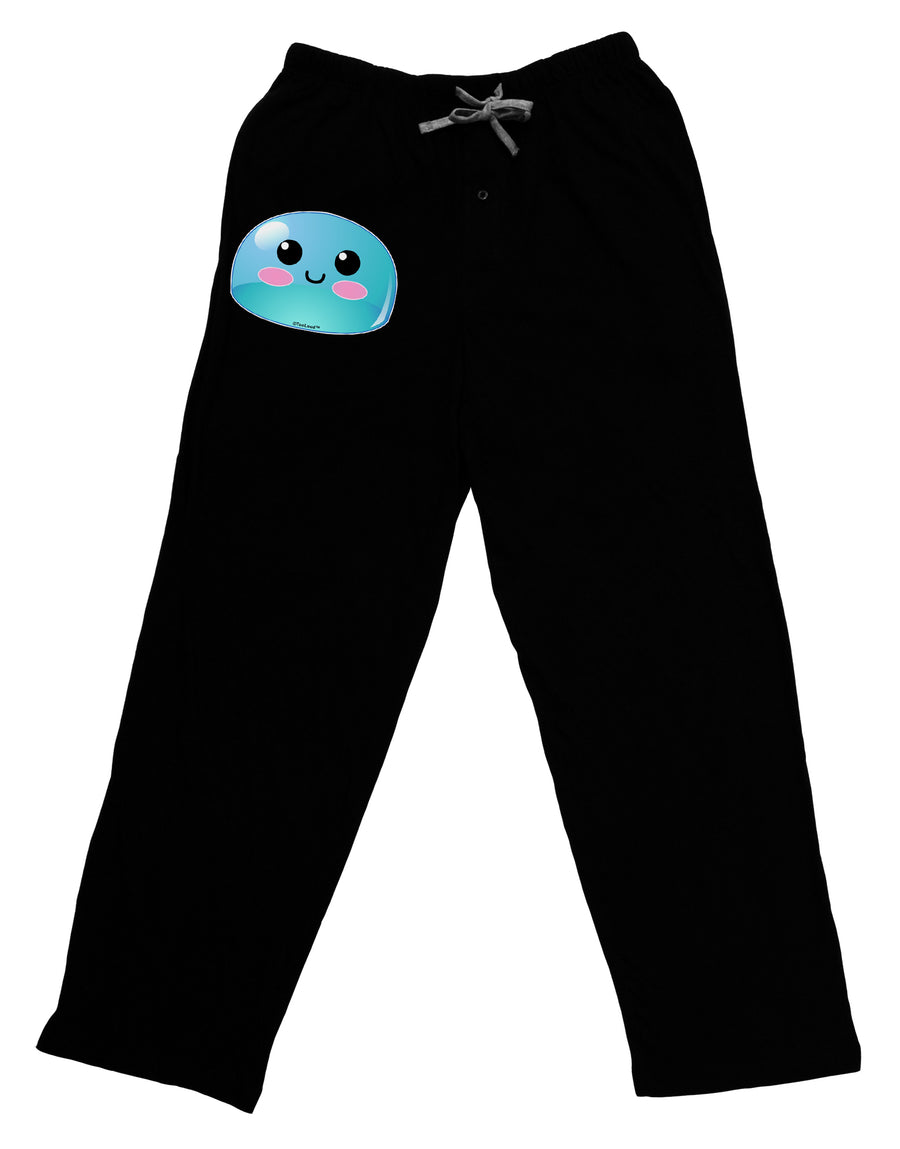 Cute RPG Slime - Blue Adult Lounge Pants - Black by TooLoud-Lounge Pants-TooLoud-Black-Small-Davson Sales