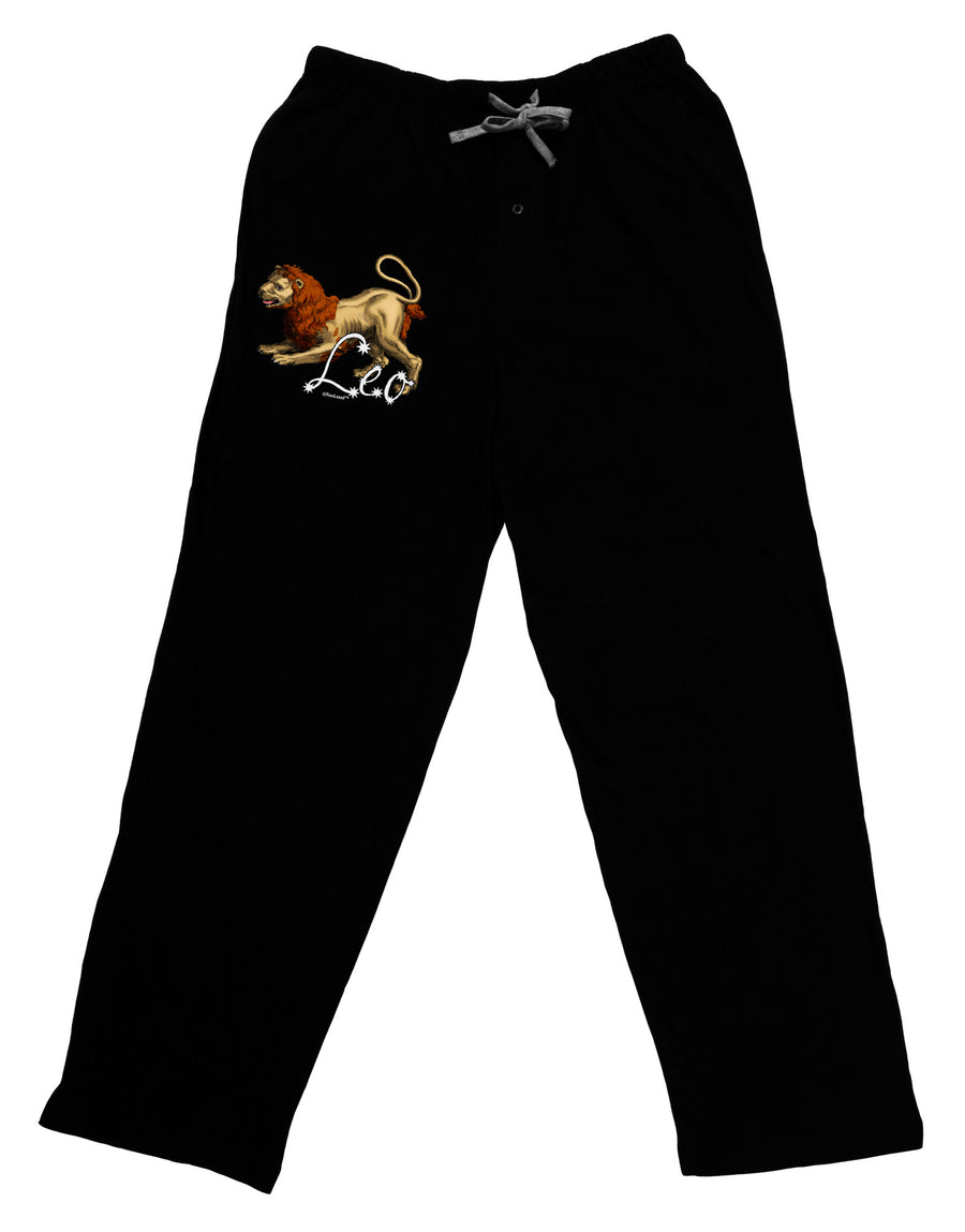 Leo Color Illustration Adult Lounge Pants-Lounge Pants-TooLoud-Black-Small-Davson Sales