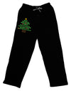 Deck the Halls Lyrics Christmas Tree Adult Lounge Pants - Black-Lounge Pants-TooLoud-Black-Small-Davson Sales