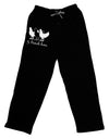 Three French Hens Text Adult Lounge Pants-Lounge Pants-TooLoud-Black-Small-Davson Sales