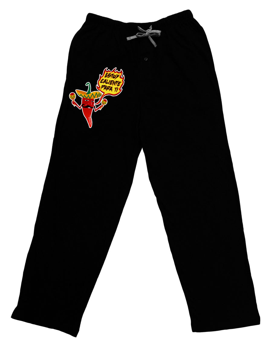 Estoy Caliente Para Ti Adult Lounge Pants - Black-Lounge Pants-TooLoud-Black-Small-Davson Sales