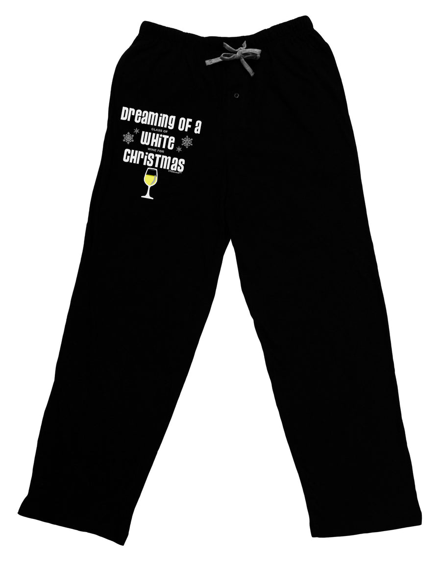 White Wine For Christmas Relaxed Adult Lounge Pants-Lounge Pants-TooLoud-Black-Small-Davson Sales