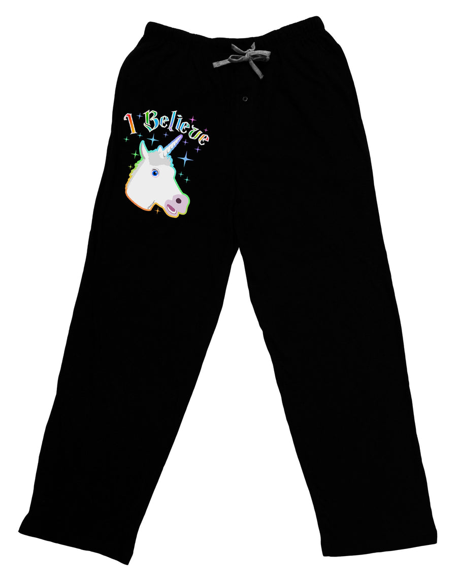 I Believe in Unicorns Adult Lounge Pants-Lounge Pants-TooLoud-Black-Small-Davson Sales