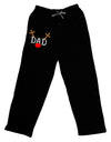 Matching Family Christmas Design - Reindeer - Dad Adult Lounge Pants - Black by TooLoud-Lounge Pants-TooLoud-Black-Small-Davson Sales
