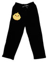 Cute Little Chick - Yellow Adult Lounge Pants - Black by TooLoud