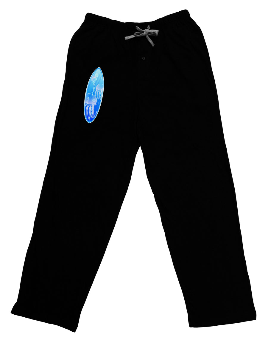 Jellyfish Surfboard Adult Lounge Pants by TooLoud-Lounge Pants-TooLoud-Black-Small-Davson Sales