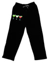 Margaritas - Mexican Flag Colors - Cinco de Mayo Adult Lounge Shorts - Red or Black by TooLoud-Lounge Shorts-TooLoud-Black-Small-Davson Sales