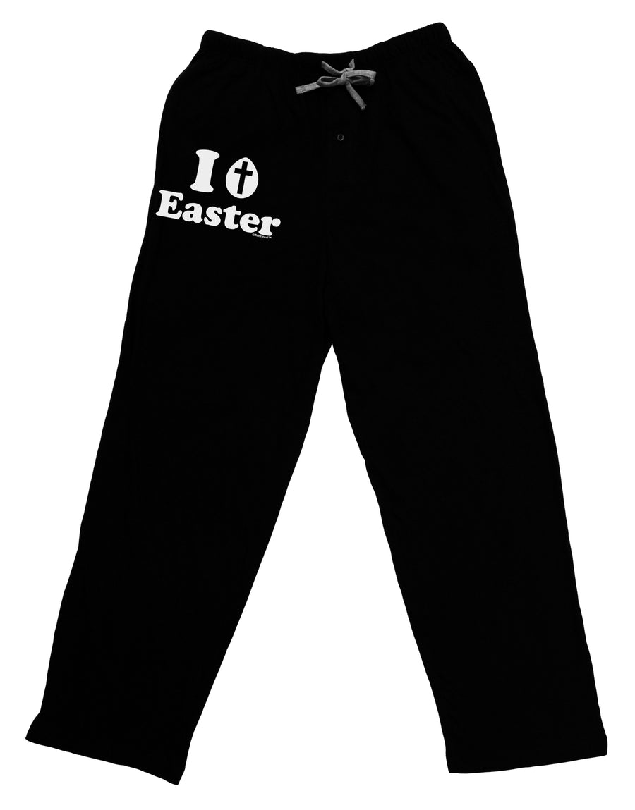 I Egg Cross Easter Design Adult Lounge Shorts - Red or Black by TooLoud-Lounge Shorts-TooLoud-Black-Small-Davson Sales