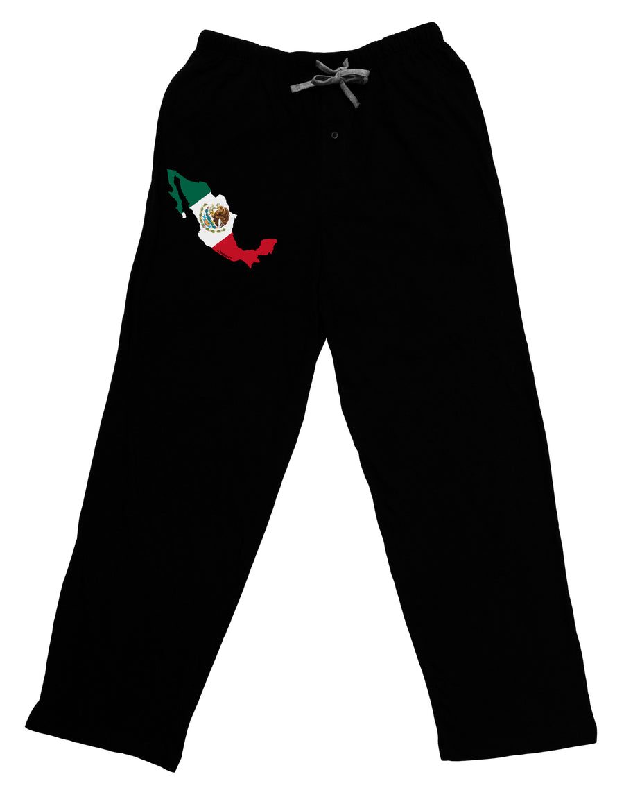 Mexico Outline - Mexican Flag Adult Lounge Pants by TooLoud-Lounge Pants-TooLoud-Black-Small-Davson Sales