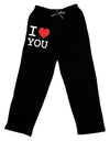 I Heart You Adult Lounge Pants - Black-Lounge Pants-TooLoud-Black-Small-Davson Sales