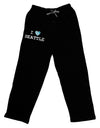 Distressed I Heart Seattle - Heart Flag Adult Lounge Pants - Black by TooLoud-Lounge Pants-TooLoud-Black-Small-Davson Sales