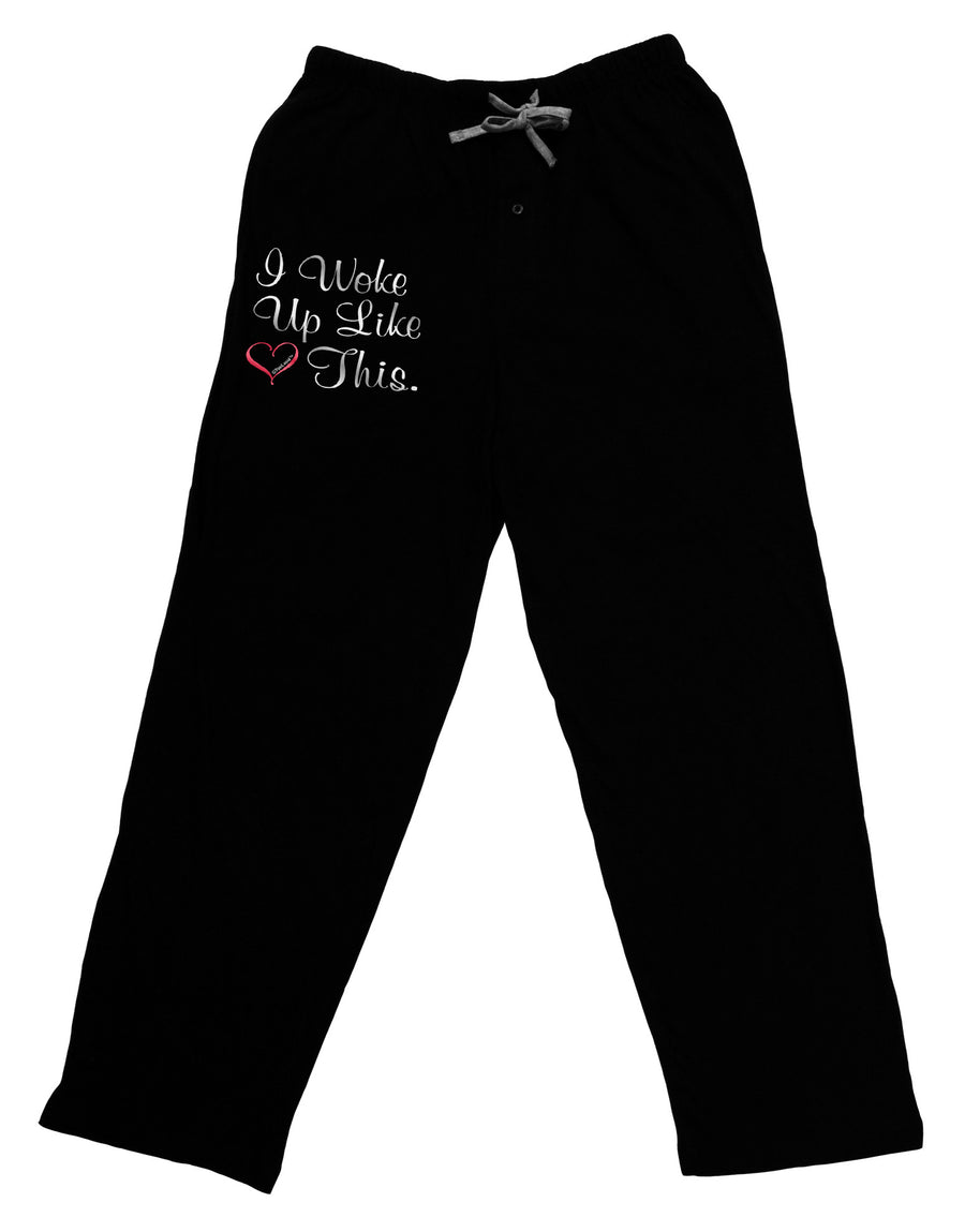 I Woke Up Like This Adult Lounge Pants-Lounge Pants-TooLoud-Black-Small-Davson Sales