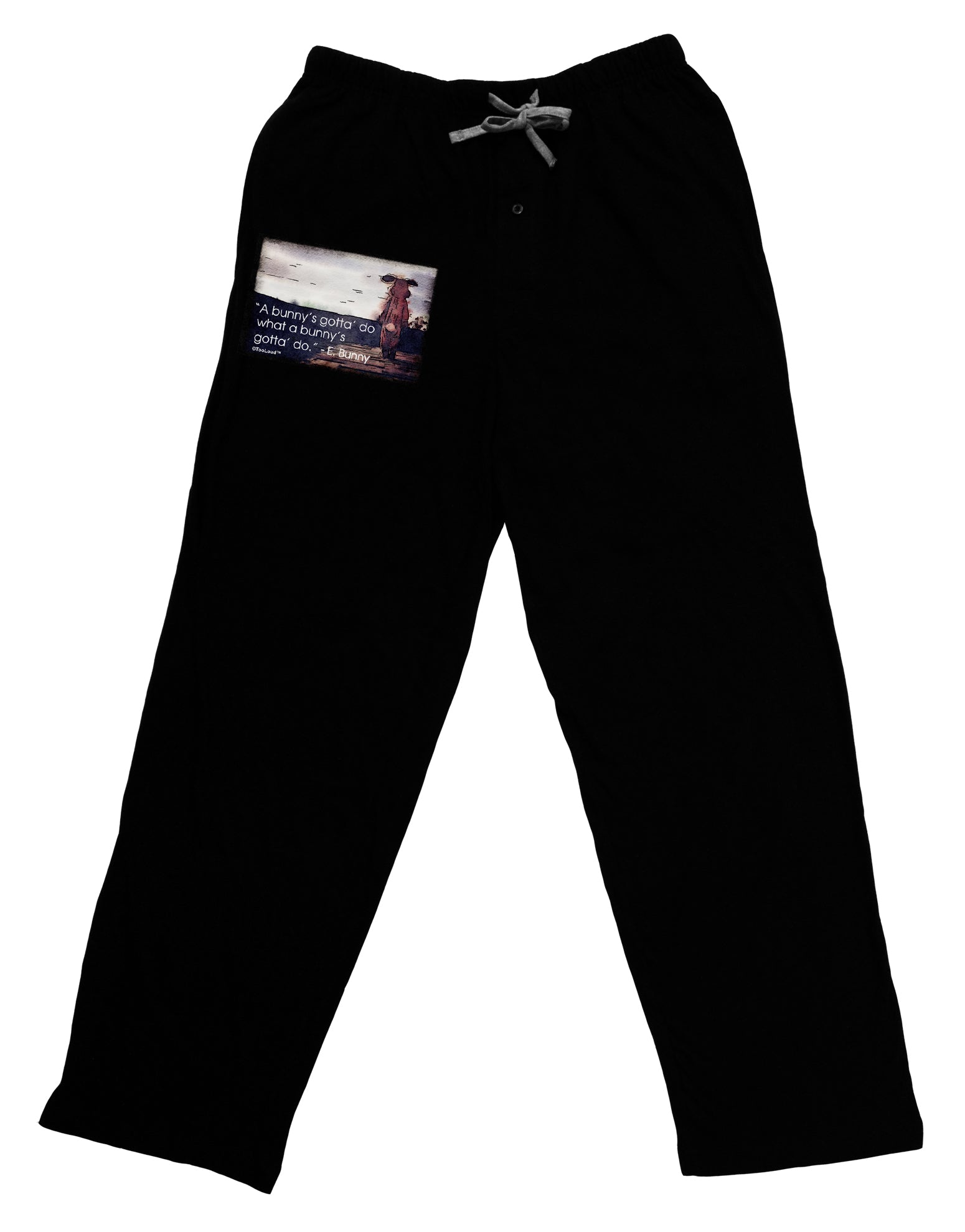 A Bunny's Gotta Do - Easter Bunny Adult Lounge Pants - Black by TooLoud-Lounge Pants-TooLoud-Black-Small-Davson Sales