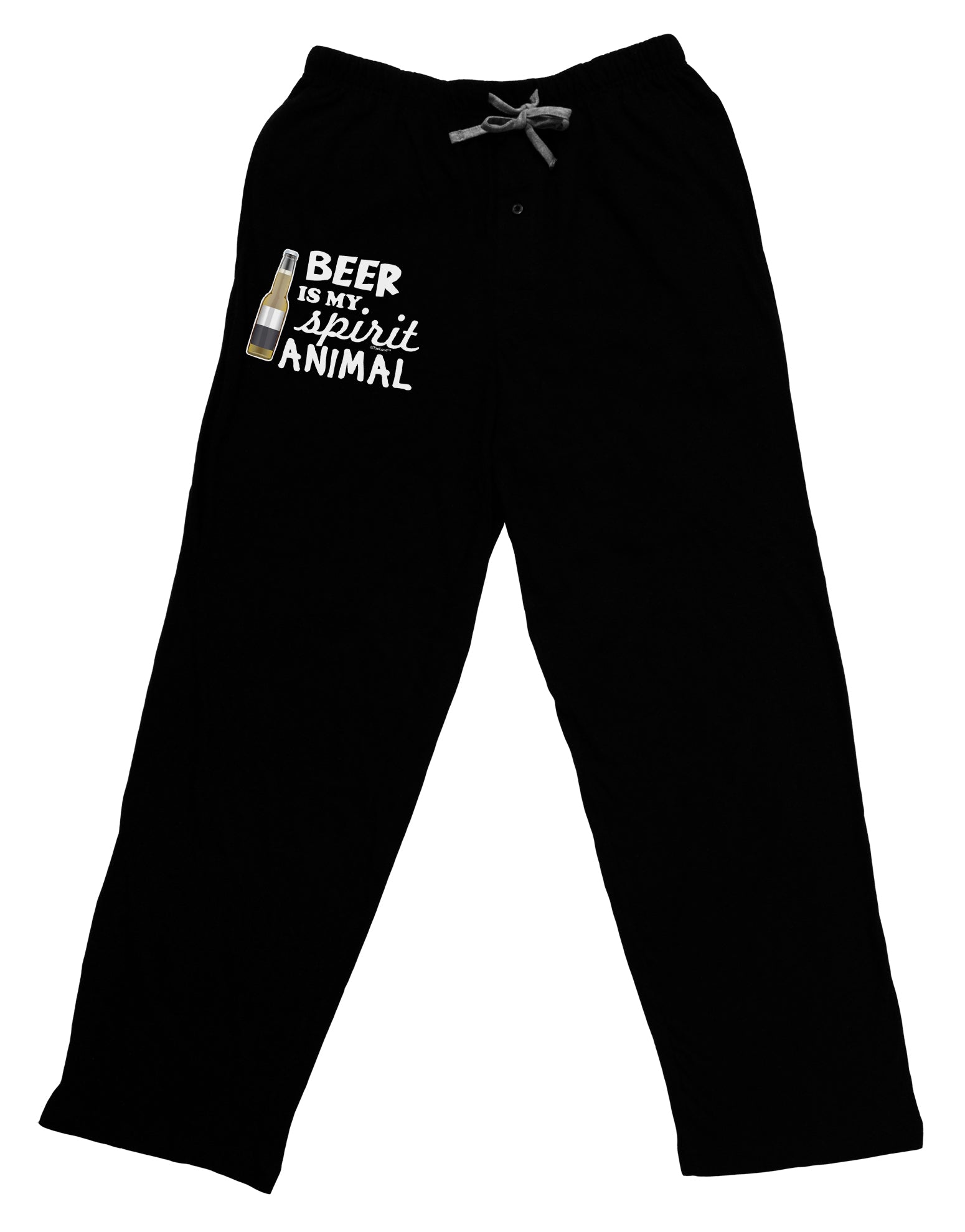 Beer Is My Spirit Animal Adult Lounge Pants-Lounge Pants-TooLoud-Black-Small-Davson Sales