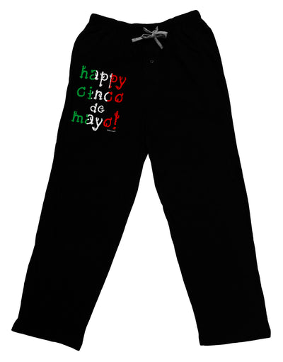 Happy Cinco de Mayo - Cactus Design Adult Lounge Shorts - Red or Black by TooLoud-Lounge Shorts-TooLoud-Black-Small-Davson Sales