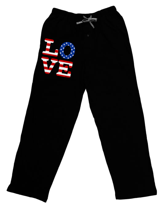 American Love Design Adult Lounge Pants by TooLoud-Lounge Pants-TooLoud-Black-Small-Davson Sales