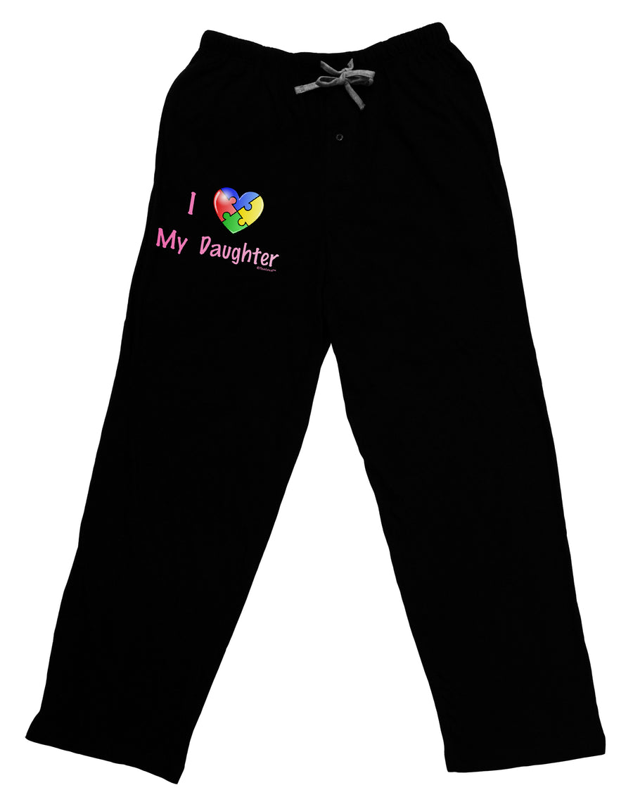 I Heart My Daughter - Autism Awareness Adult Lounge Pants by TooLoud-Lounge Pants-TooLoud-Black-Small-Davson Sales