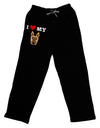 I Heart My - Cute German Shepherd Dog Adult Lounge Pants - Black by TooLoud-Lounge Pants-TooLoud-Black-Small-Davson Sales