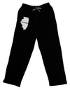 Illinois - United States Shape Adult Lounge Pants - Black by TooLoud-Lounge Pants-TooLoud-Black-Small-Davson Sales