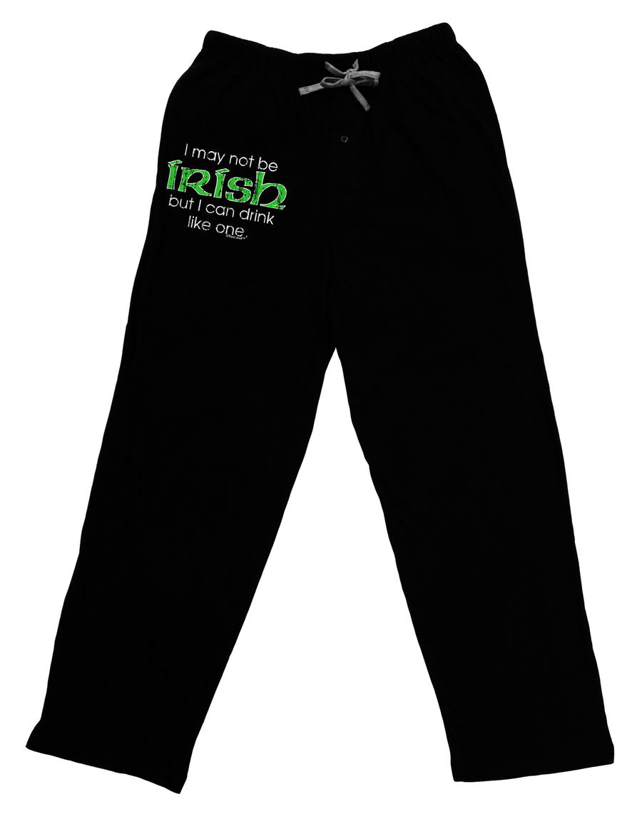 I May Not Be Irish Distressed Text Adult Lounge Pants - Black by TooLoud-Lounge Pants-TooLoud-Black-Small-Davson Sales