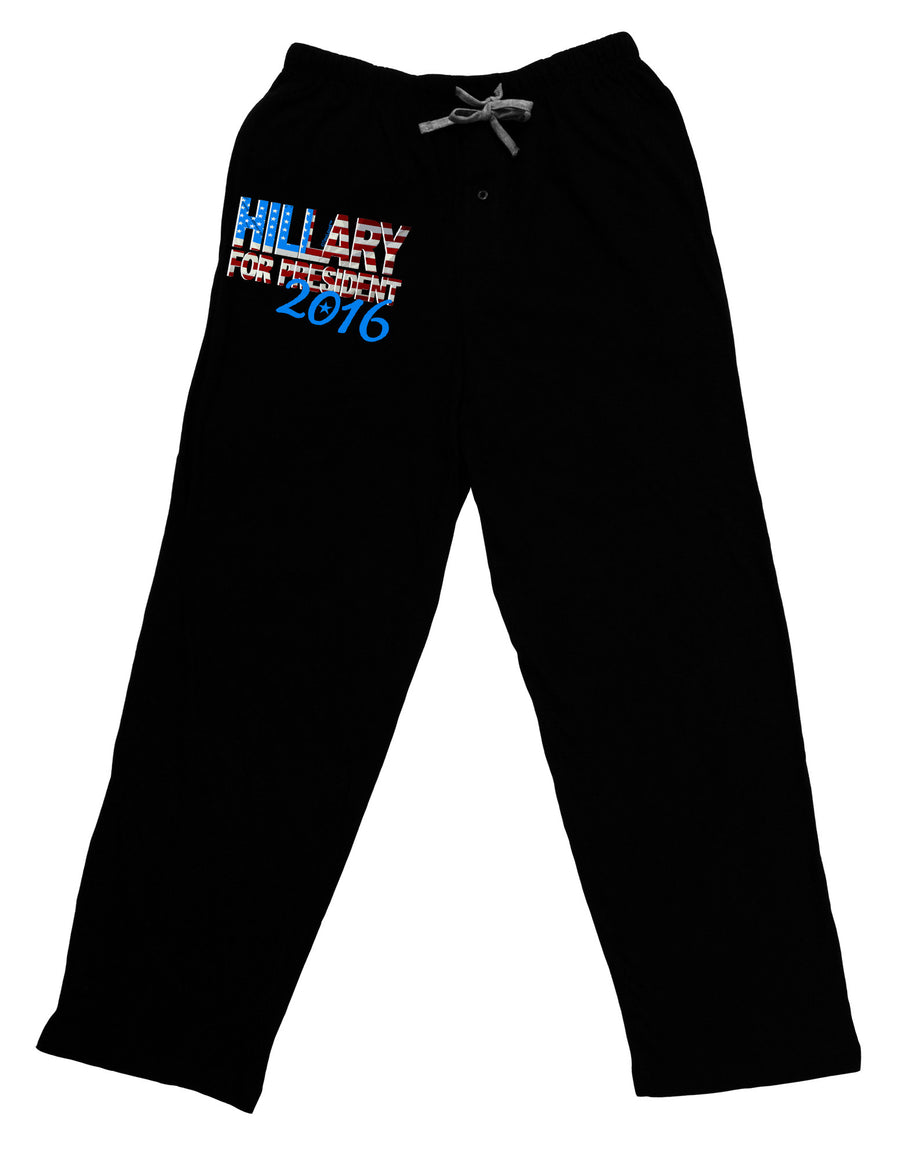 Hillary for President Flag Relaxed Adult Lounge Pants-Lounge Pants-TooLoud-Black-Small-Davson Sales