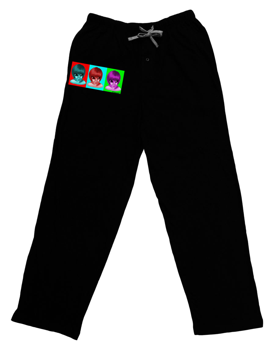 Extraterrestial Pop-art #1 Adult Lounge Pants - Black by TooLoud-Lounge Pants-TooLoud-Black-Small-Davson Sales