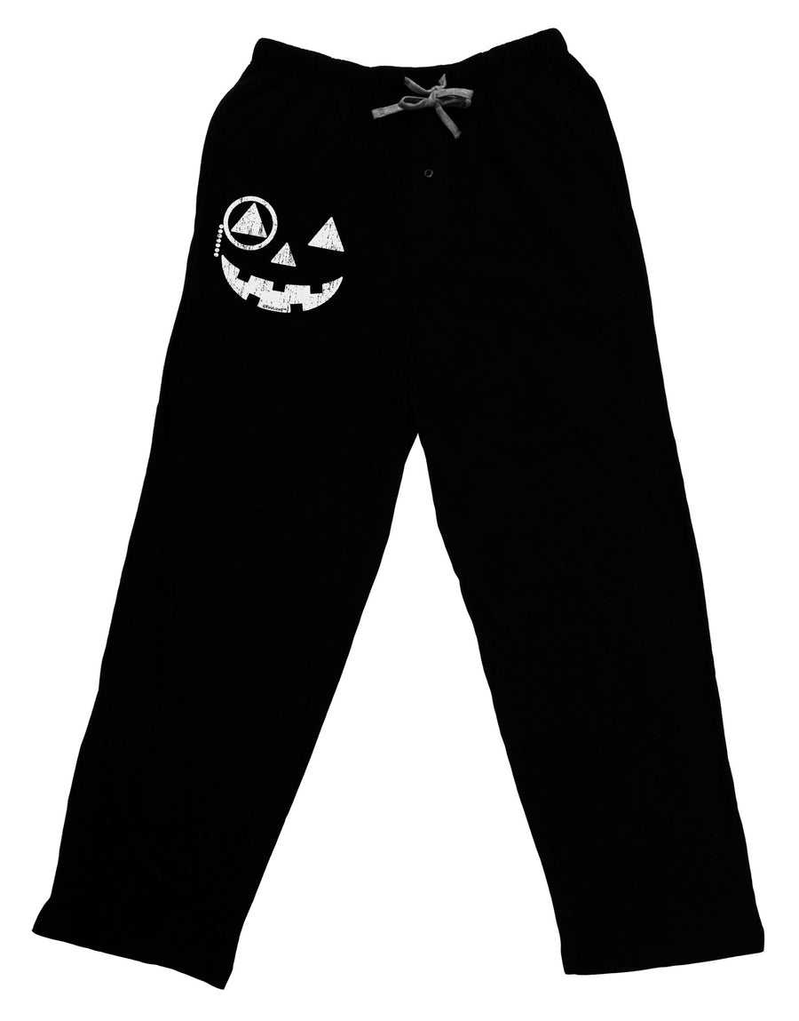 Monocle Jack-o-Lantern Distressed Adult Lounge Pants-Lounge Pants-TooLoud-Black-Small-Davson Sales