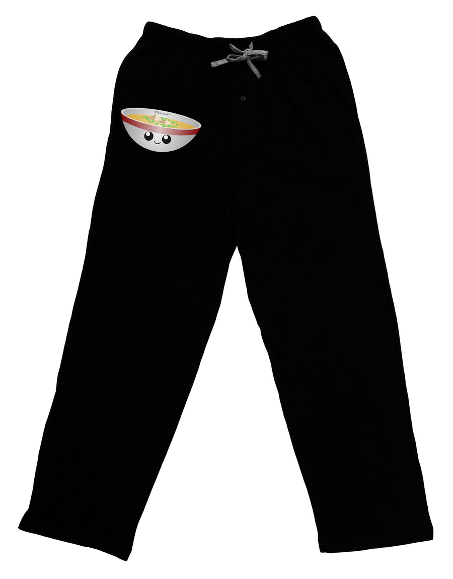 Cute Miso Soup Bowl Adult Lounge Pants - Black by TooLoud-Lounge Pants-TooLoud-Black-Small-Davson Sales