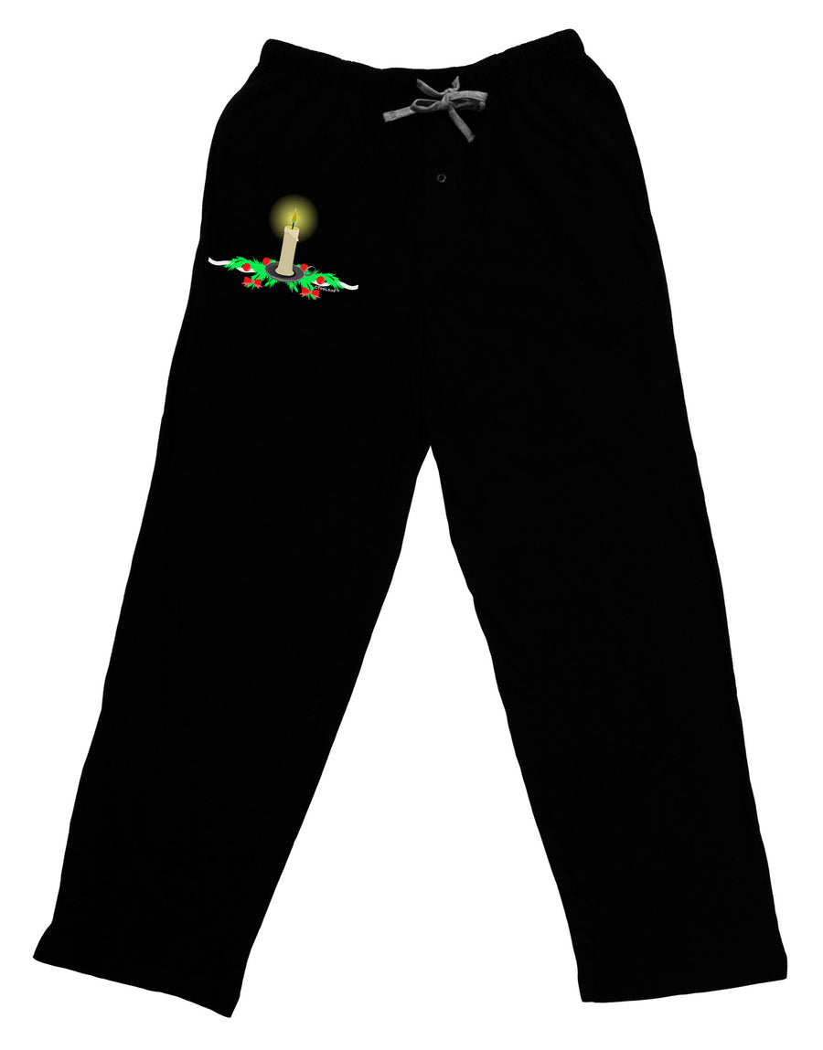 Chirstmas Candle Relaxed Adult Lounge Pants-Lounge Pants-TooLoud-Black-Small-Davson Sales