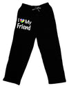 I Heart My Friend - Autism Awareness Adult Lounge Shorts by TooLoud-Lounge Shorts-TooLoud-Black-Small-Davson Sales