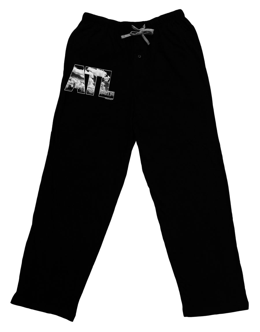 ATL Atlanta Text Adult Lounge Pants by TooLoud-Lounge Pants-TooLoud-Black-Small-Davson Sales