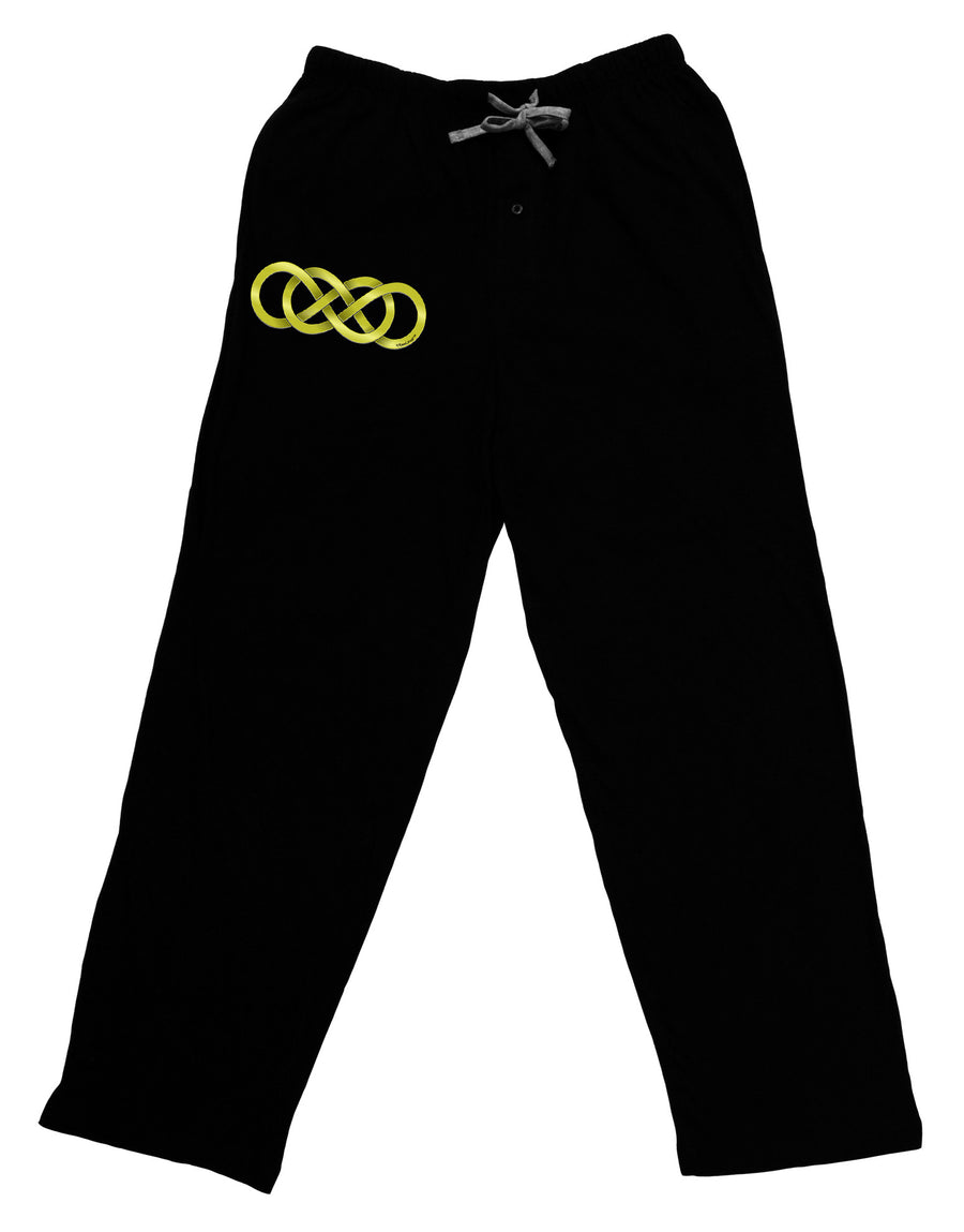 Double Infinity Gold Adult Lounge Pants-Lounge Pants-TooLoud-Black-Small-Davson Sales