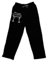 At My Age I Need Glasses - Martini Distressed Adult Lounge Pants - Black by TooLoud-Lounge Pants-TooLoud-Black-Small-Davson Sales