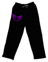 Cute Dark Angel Wings Black and Purple Heart Adult Lounge Pants - Black by TooLoud-Lounge Pants-TooLoud-Black-Small-Davson Sales