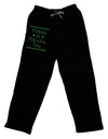 Happy St Patricks Day Clovers Adult Lounge Pants-Lounge Pants-TooLoud-Black-Small-Davson Sales