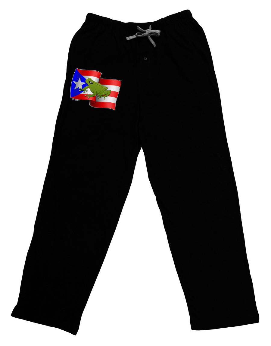 Puerto Rico Coqui Adult Lounge Pants-Lounge Pants-TooLoud-Black-Small-Davson Sales