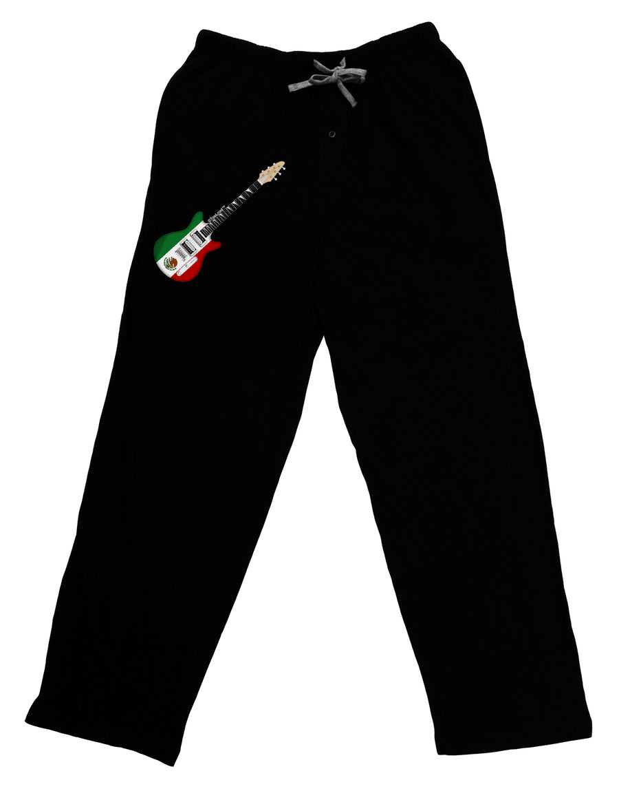 Mexican Flag Guitar Design Adult Lounge Pants by TooLoud-Lounge Pants-TooLoud-Black-Small-Davson Sales