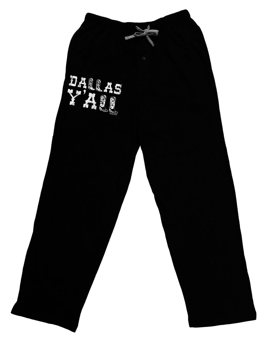 Dallas Y'all - Boots - Texas Pride Adult Lounge Shorts - Red or Black by TooLoud-Lounge Shorts-TooLoud-Black-Small-Davson Sales